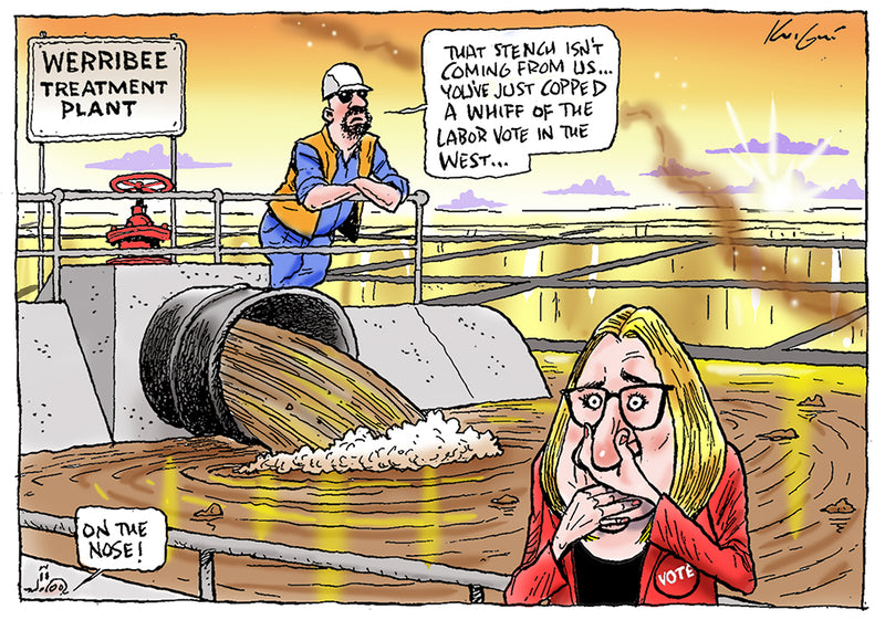 Werribee treatment plant | Australian Political Cartoon