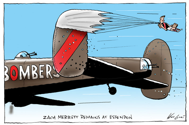 Zach Merrett | Sports Cartoon