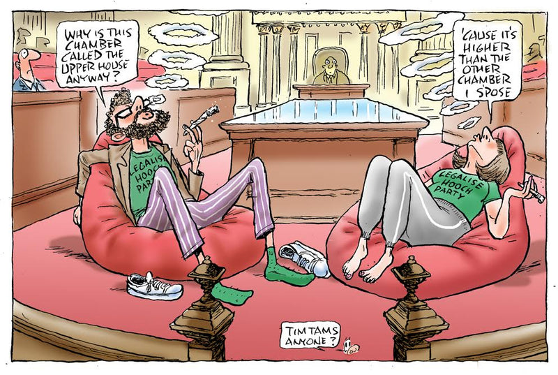 Cannibas party elected to Victorian Parliament | Australian Political Cartoon