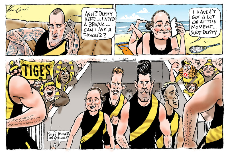 Ash Barty moves on | Sports Cartoon