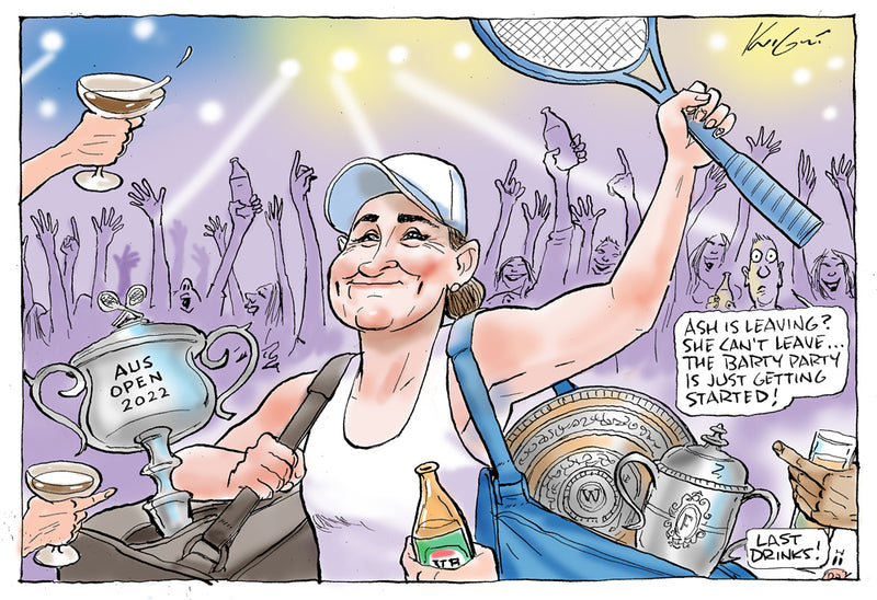 Ash Barty Retires | Sports Cartoon