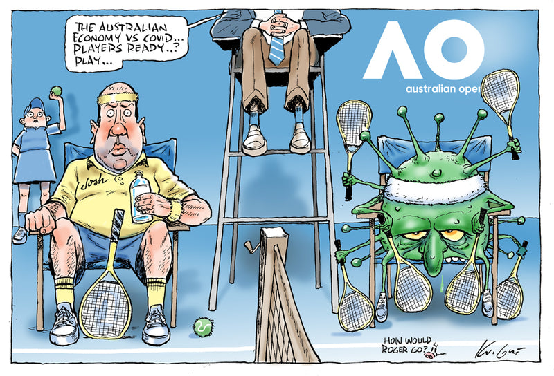 Australian Open Tennis Vs Covid 19 | Covid 19 Cartoon