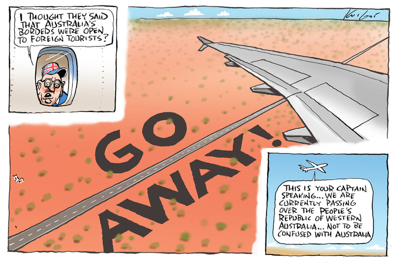 Australia reopens it's borders | Australian Political Cartoon