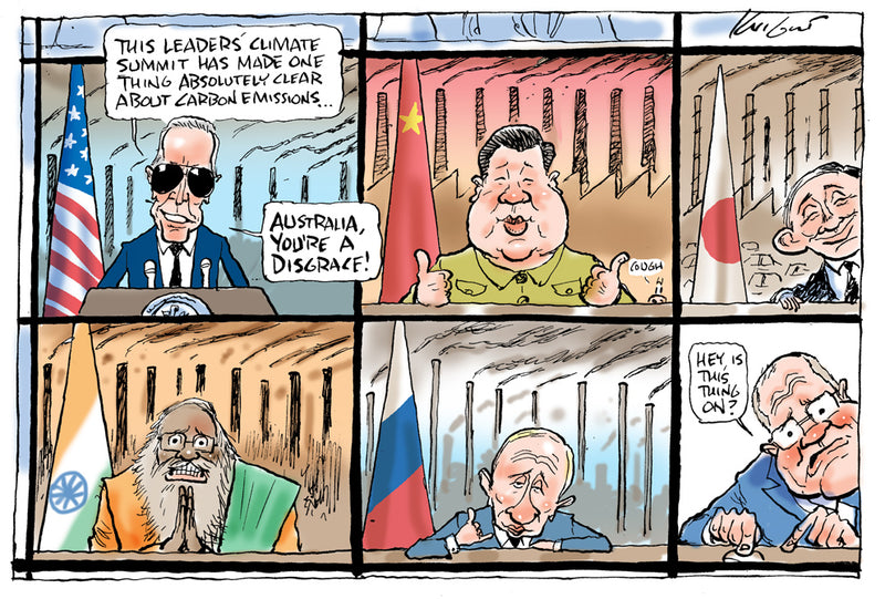 Australia, The Carbon Criminal | Australian Political Cartoon