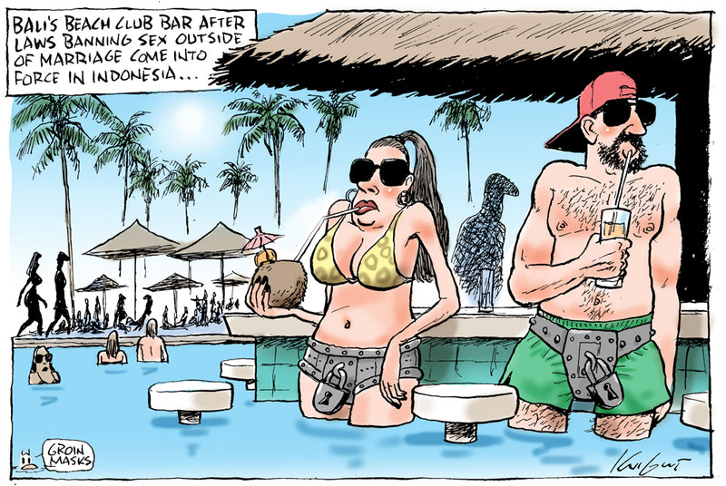 Bali's Bonking Ban | International Political Cartoon