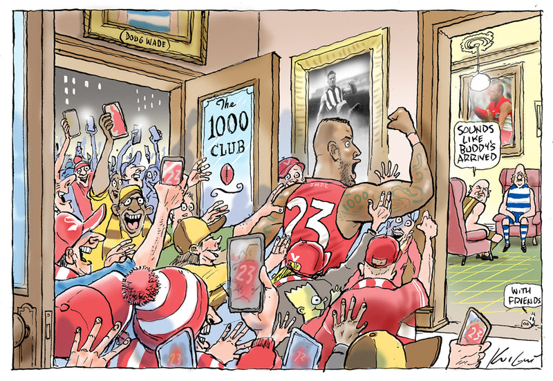 Buddy's 1000th goal! | Sports Cartoon