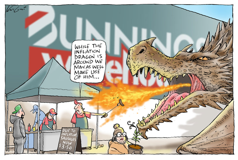 Bunnings sausage sizzle | Australian Political Cartoon