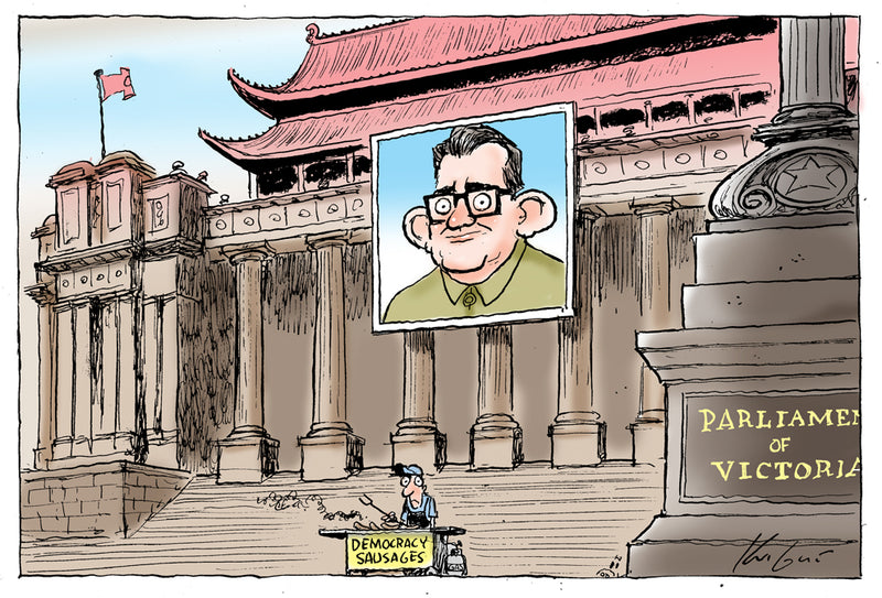Chairman Dan's election day | Australian Political Cartoon
