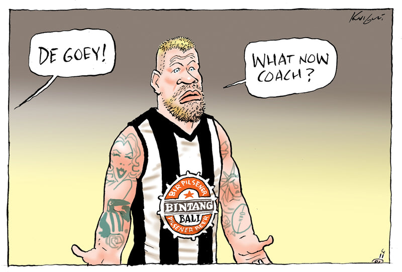 Collingwood's Jordan De Goey | Sports Cartoon