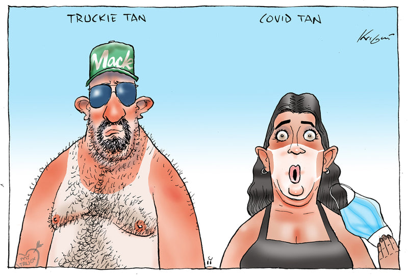 Covid Tan | Covid 19 Cartoon