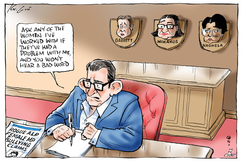 Dan Andrews' and women MPs | Australian Political Cartoon