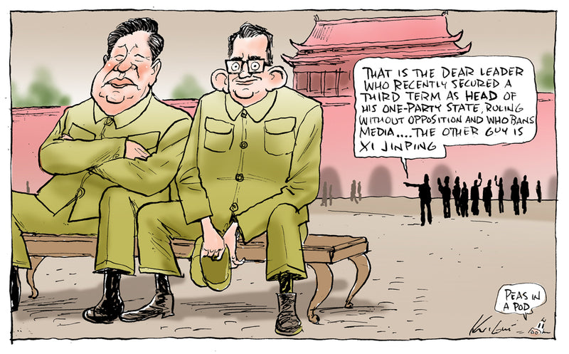 Dan's China Visit | Australian Political Cartoon