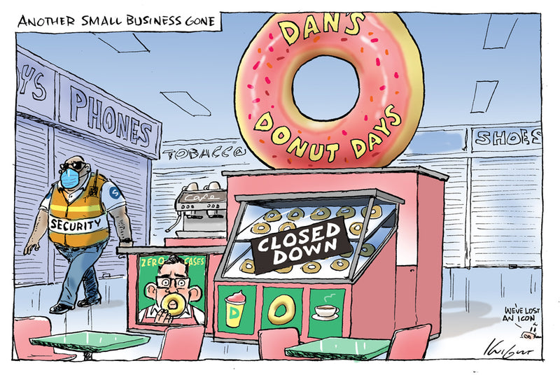 Dan's Donuts Closes | Covid 19 Cartoon
