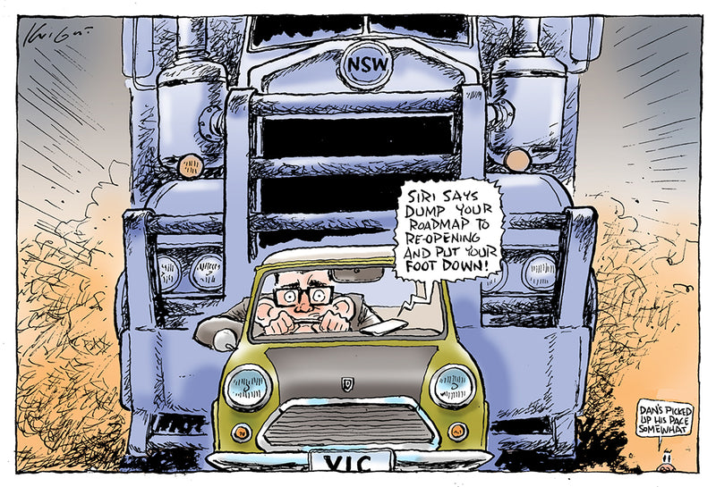 Dan Decides to Reopen Victoria a Little Faster | Australian Political Cartoon