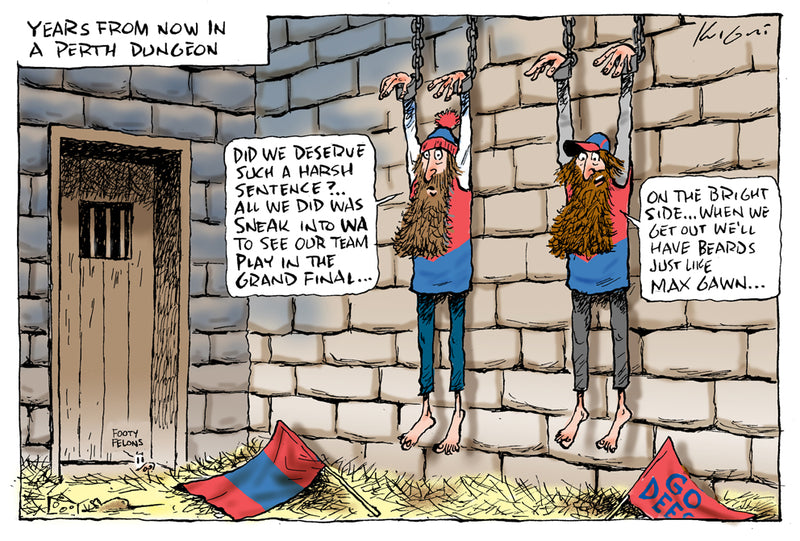 Dees Supporters Jailed | Sports Cartoon