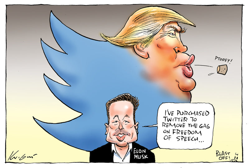 Elon Musk buys Twitter | Major Event Cartoon