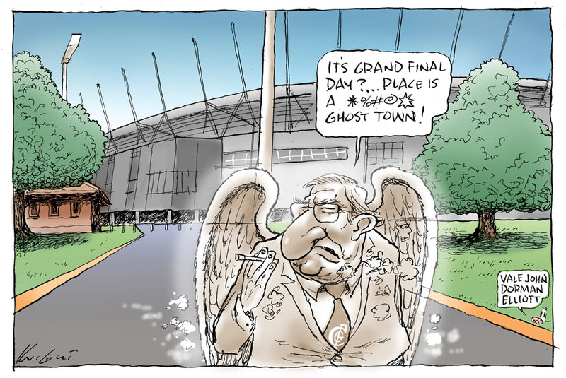 Former Carlton President John Elliott | Sports Cartoon