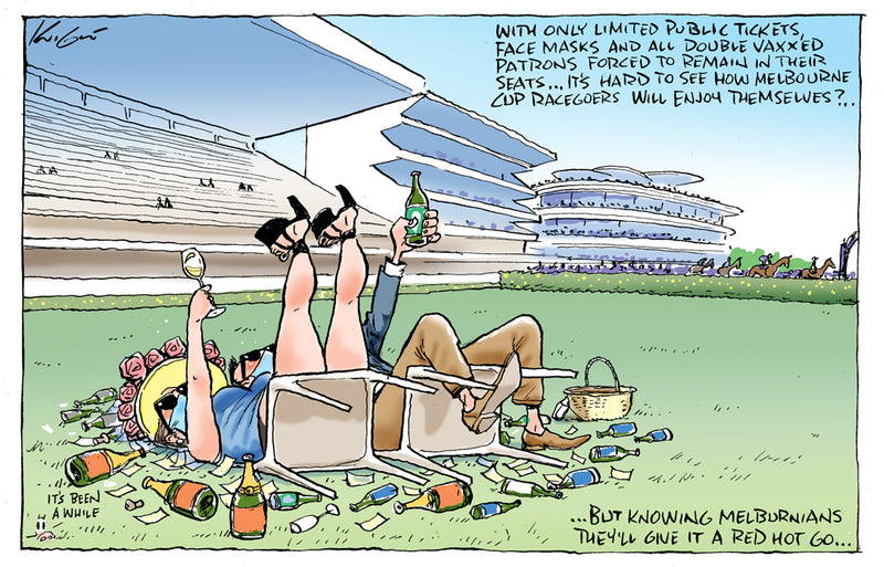 Going to the Cup in 2021 | Australian Political Cartoon