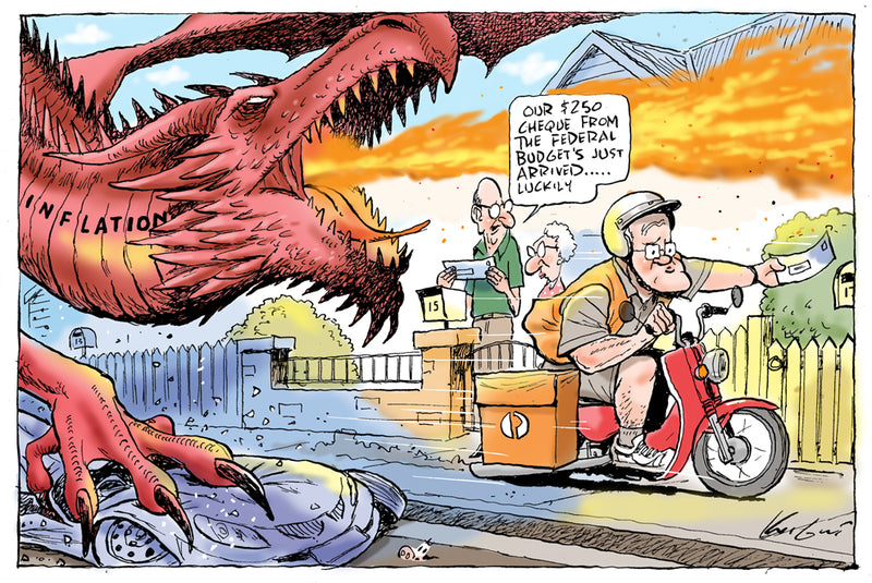 Inflation up during the campaign | Australian Political Cartoon