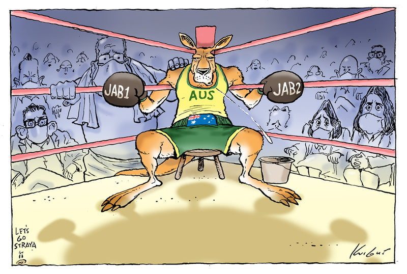 In the Australian Corner | Covid 19 Cartoon