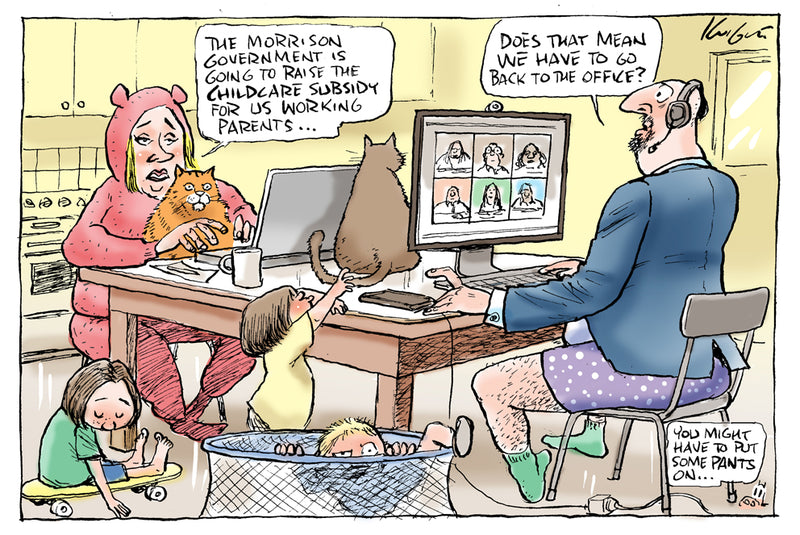It's Hard to Quit Working from Home | Covid 19 Cartoon