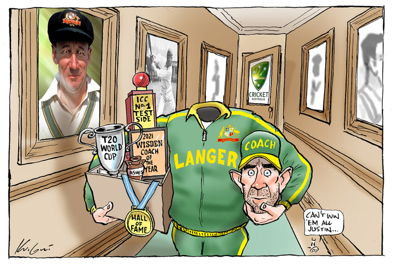 Justin Langer forced out as coach | Sports Cartoon