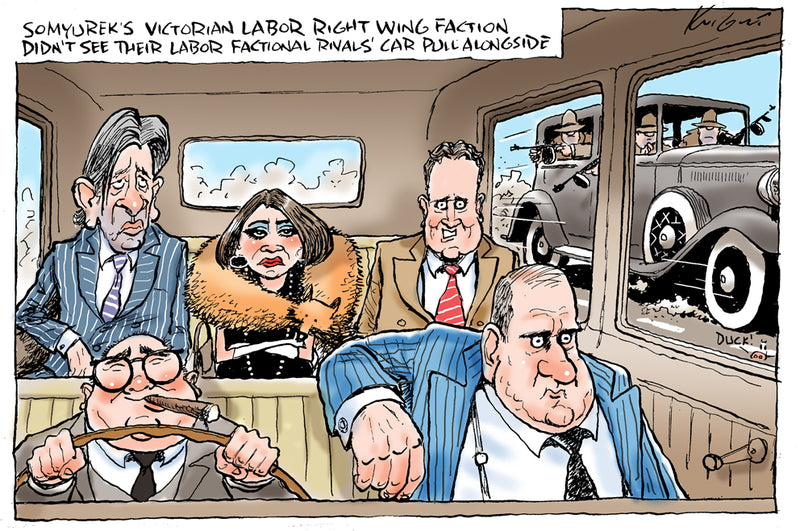 Labour Factional Hit | Australian Political Cartoon
