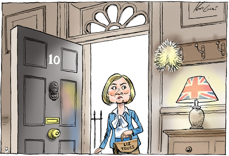 New British PM Liz Truss | International Political Cartoon
