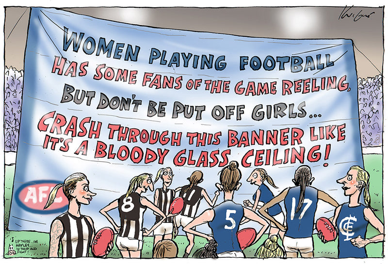 AFLW debuts in Australia | Sports Cartoon
