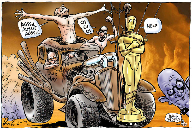 Mad Max Fury Road wins big at the 2016 Oscars | Celebrity Cartoon