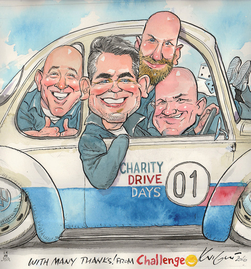 Charity Drive Days | Caricatures