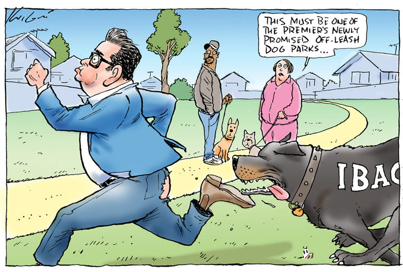 Dan Andrews promised dog parks | Australian Political Cartoon