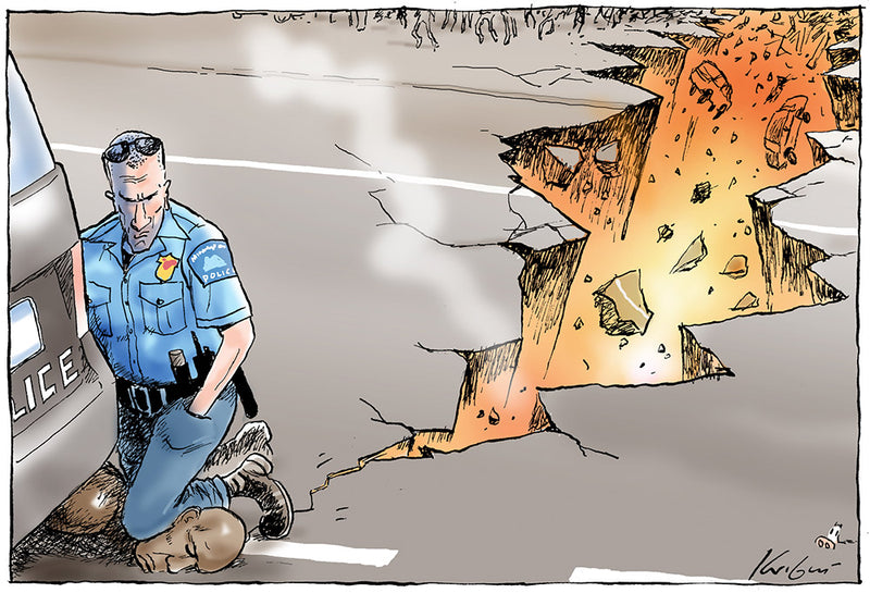Tragic death of George Floyd in Minneapolis | International Political Cartoon