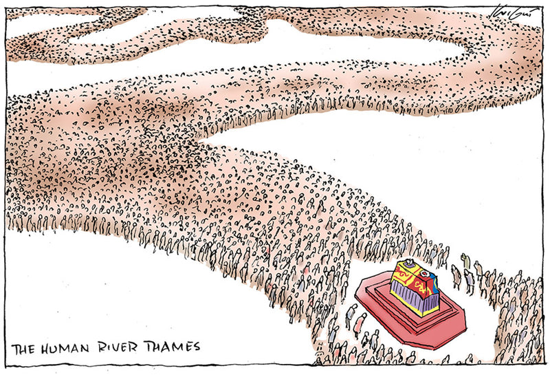 The Human River Thames  | Celebrity Cartoon