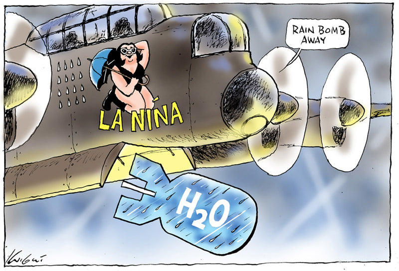 La Nina hits Australia | Major Event Cartoon