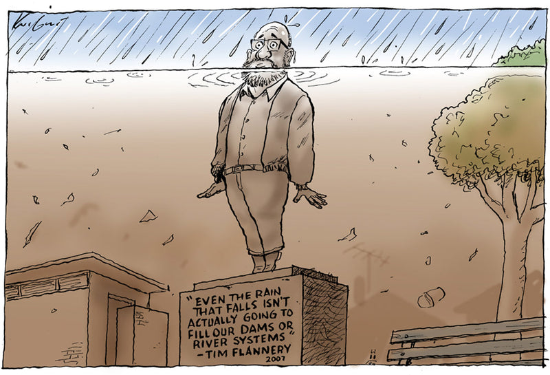 Tim Flannery weather predictions | Major Event Cartoon