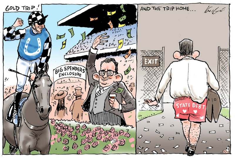 Victoria's State debt | Australian Political Cartoon