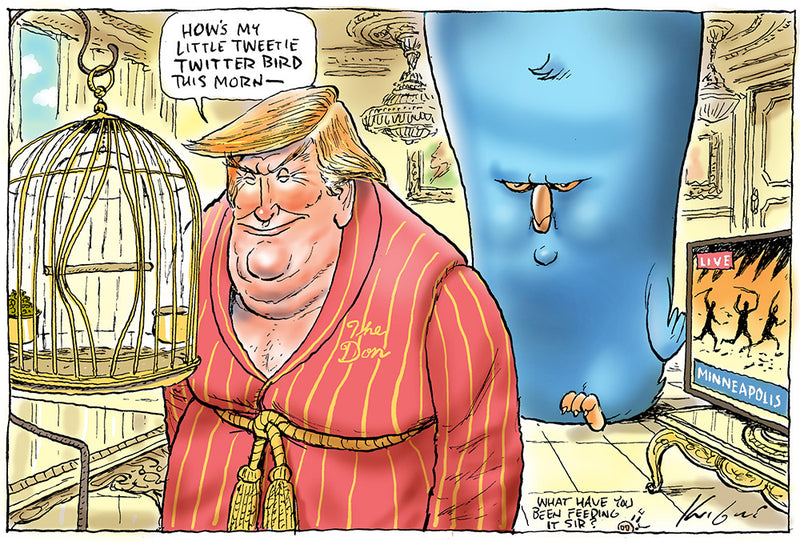 Donald Trump and Twitter | International Political Cartoon