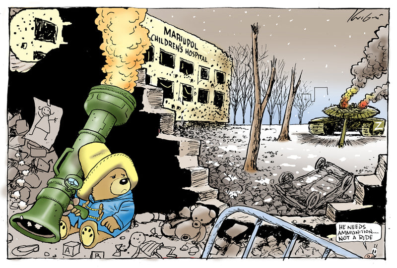 Mariupol Children's Hospital Bombed | International Political Cartoon