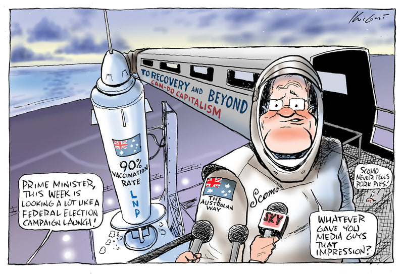 Not a Campaign Launch | Australian Political Cartoon