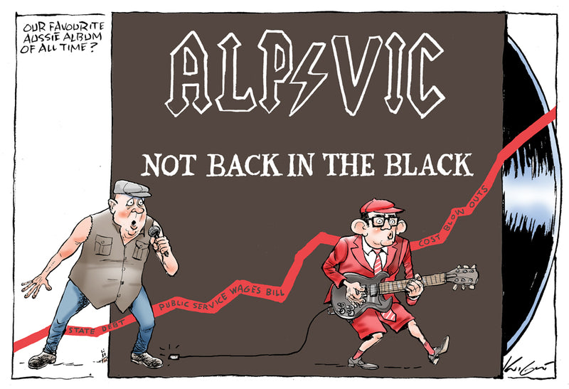 Not Back in the Black | Australian Political Cartoon