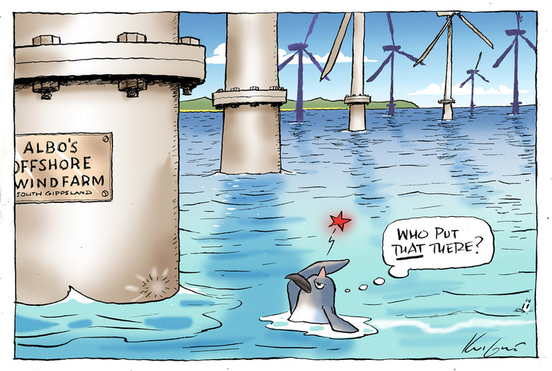 Offshore Windfarm | Australian Political Cartoon