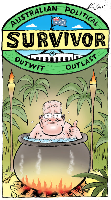Political Survivor | Australian Political Cartoon