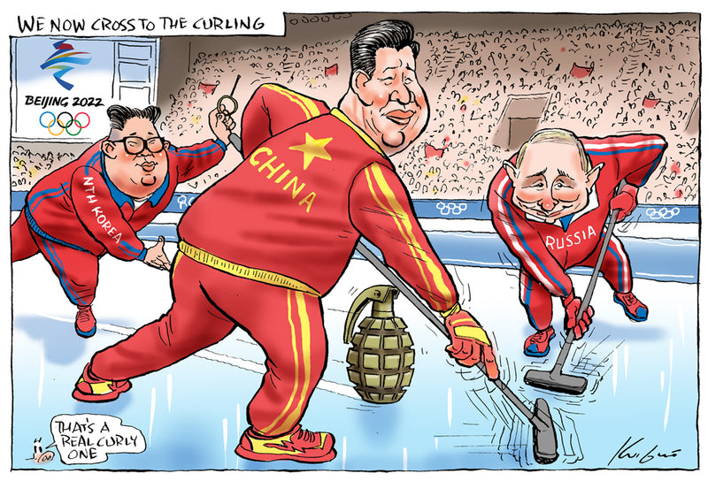 Political curling | International Political Cartoon