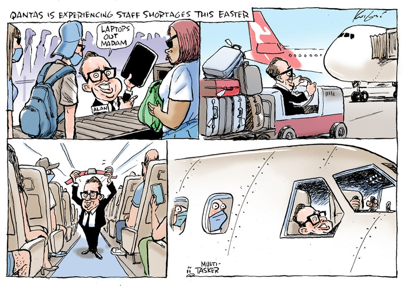 Qantas Staff Shortages | Australian Political Cartoon