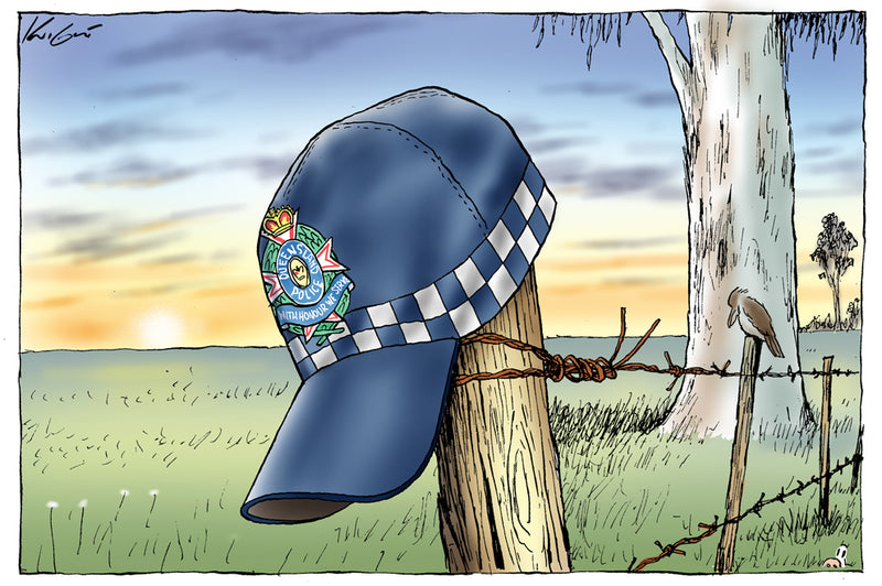 Queensland Police Officers Tribute | Major Event Cartoon