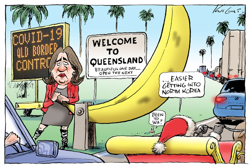 Queensland Reopens | Australian Political Cartoon