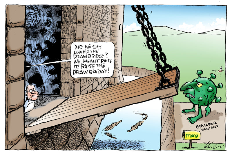 Raise the Drawbridge | Covid 19 Cartoon