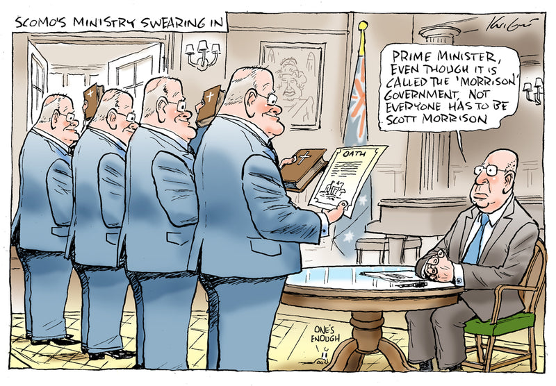 Scott Morrison's secret ministries | Australian Political Cartoon