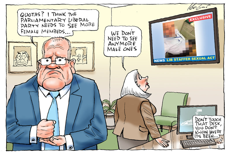 Sexual Harassment in Federal Parliament | Australian Political Cartoon